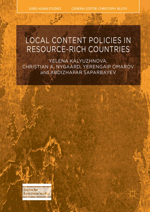 Book cover of Local Content Policies in Resource-rich Countries