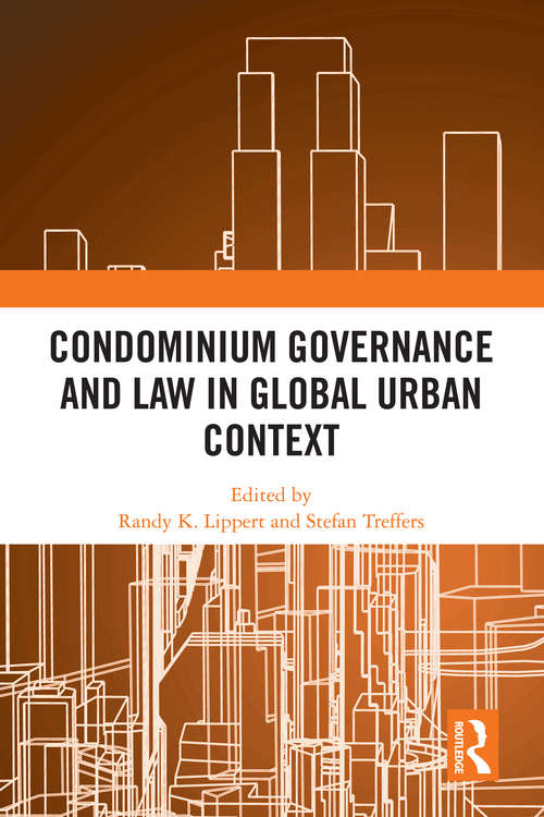 Book cover of Condominium Governance and Law in Global Urban Context