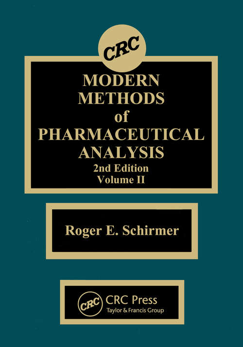 Book cover of Modern Methods of Pharmaceutical Analysis, Second Edition, Volume II