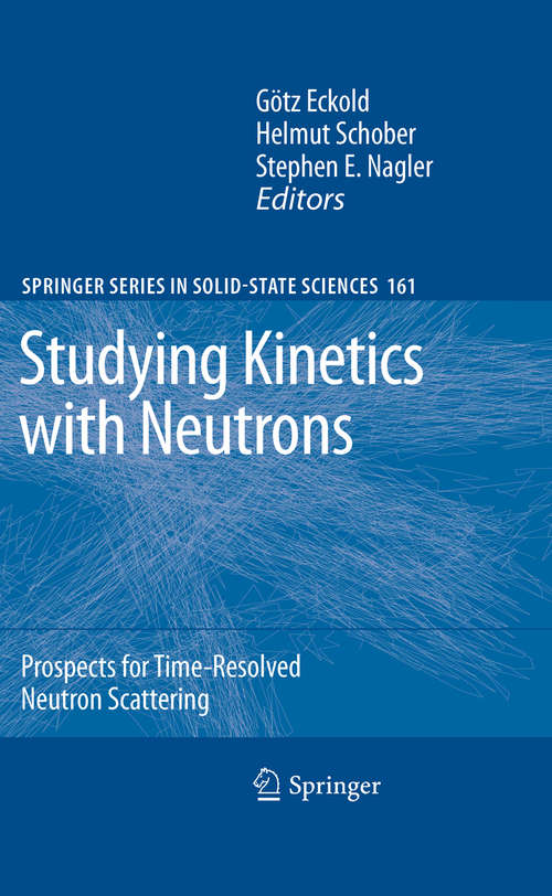 Book cover of Studying Kinetics with Neutrons