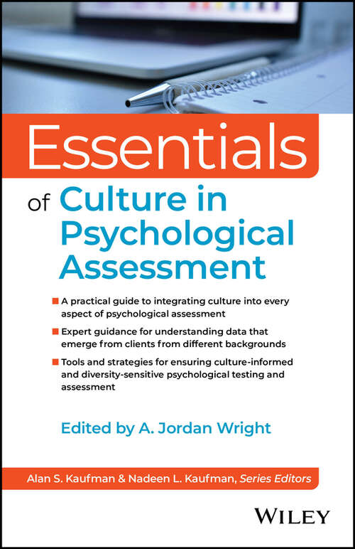 Book cover of Essentials of Culture in Psychological Assessment (Essentials of Psychological Assessment)