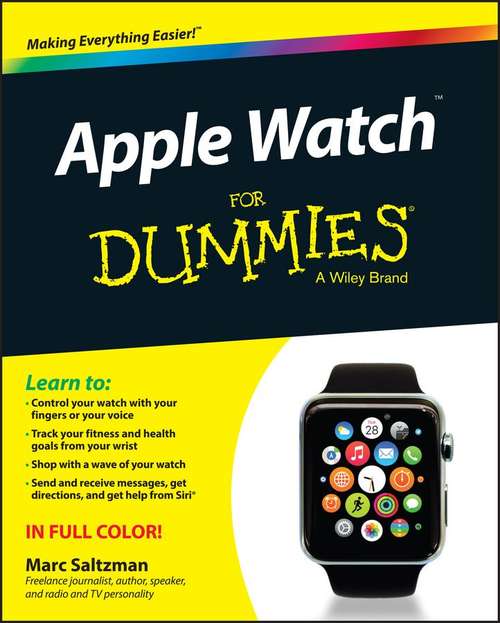 Book cover of Apple Watch For Dummies