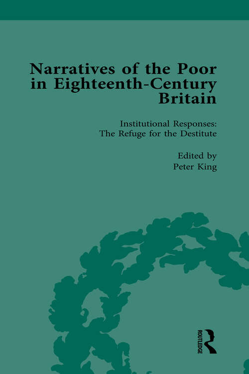 Book cover of Narratives of the Poor in Eighteenth-Century England Vol 4