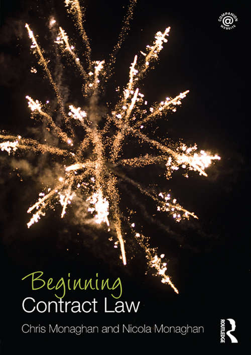 Book cover of Beginning Contract Law (Beginning the Law)