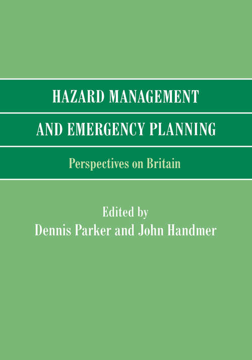 Book cover of Hazard Management and Emergency Planning: Perspectives in Britain