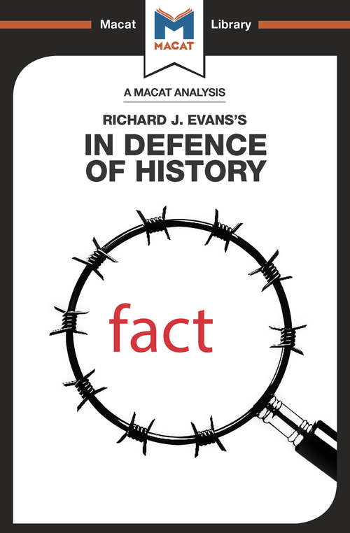 Book cover of In Defence of History