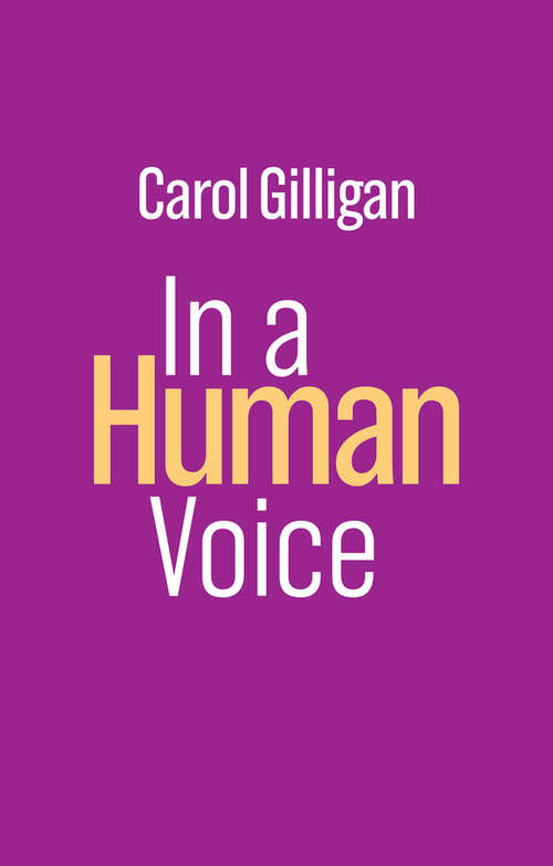 Book cover of In a Human Voice