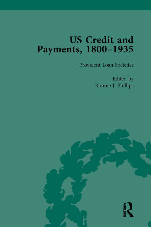 Book cover of US Credit and Payments, 1800-1935, Part I Vol 2