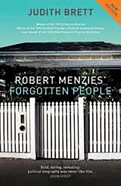 Book cover of Robert Menzies' Forgotten People