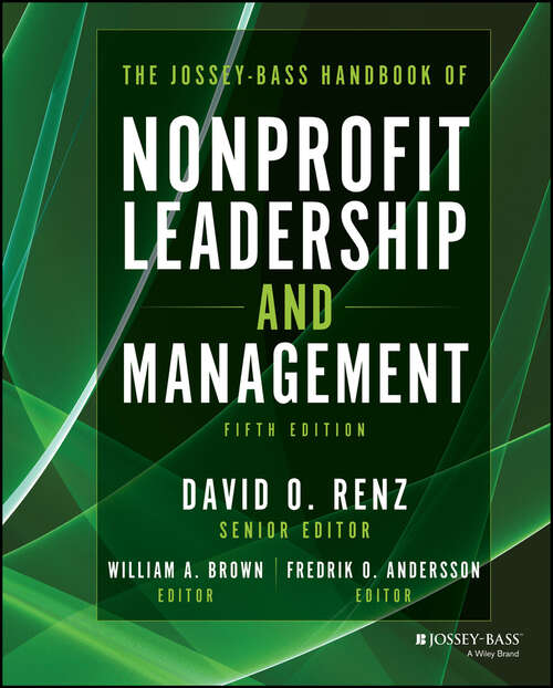 Book cover of The Jossey-Bass Handbook of Nonprofit Leadership and Management (5) (Essential Texts For Nonprofit And Public Leadership And Management Ser.)