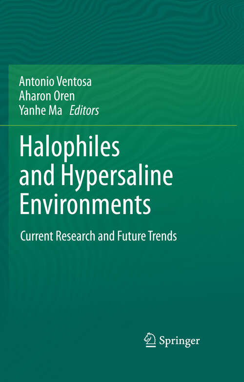 Book cover of Halophiles and Hypersaline Environments