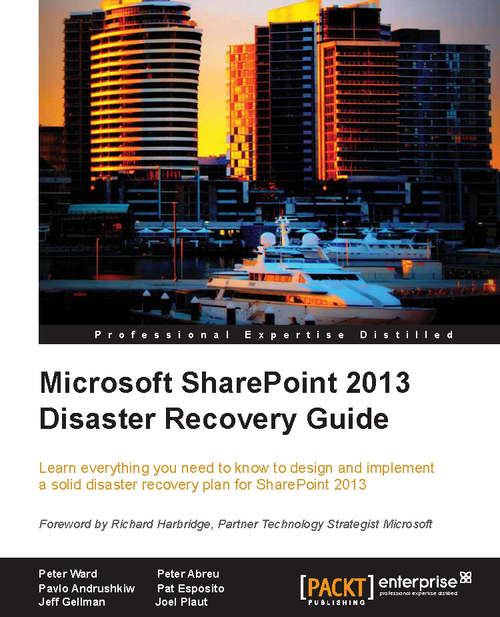 Book cover of Microsoft SharePoint 2013 Disaster Recovery Guide