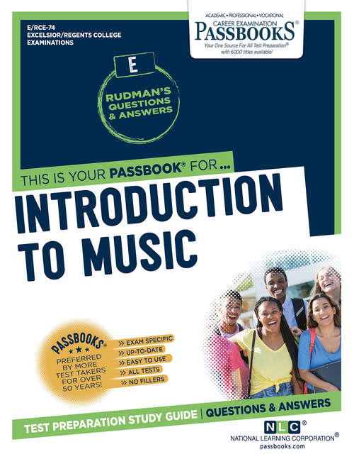 Book cover of Introduction to Music: Passbooks Study Guide (Excelsior/Regents College Examination Series)