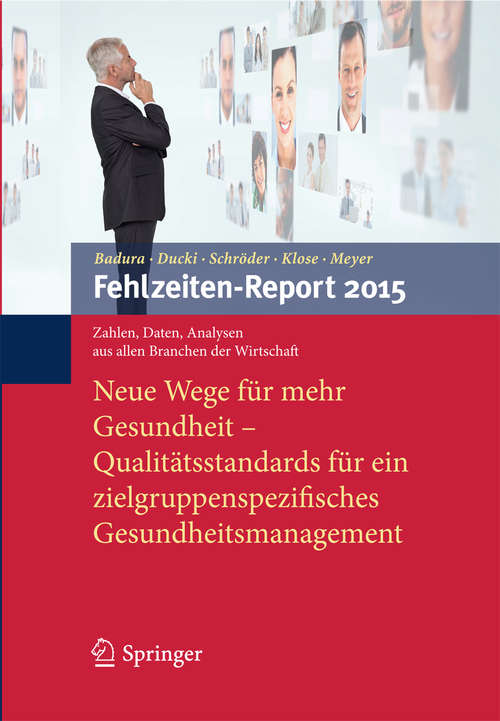 Book cover of Fehlzeiten-Report 2015