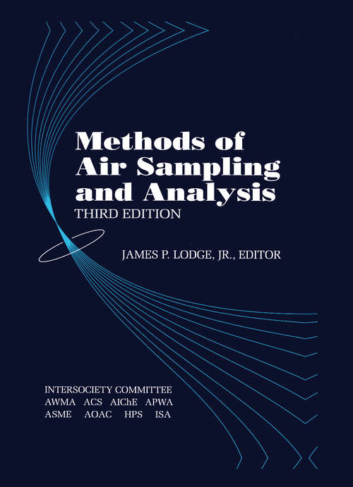 Book cover of Methods of Air Sampling and Analysis (3)