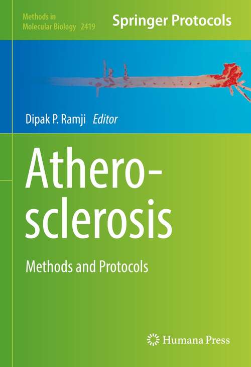 Book cover of Atherosclerosis: Methods and Protocols (1st ed. 2022) (Methods in Molecular Biology #2419)