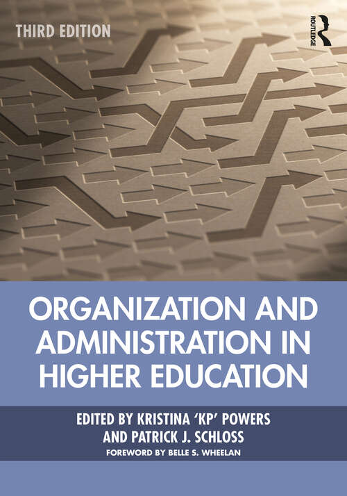 Book cover of Organization and Administration in Higher Education (3)