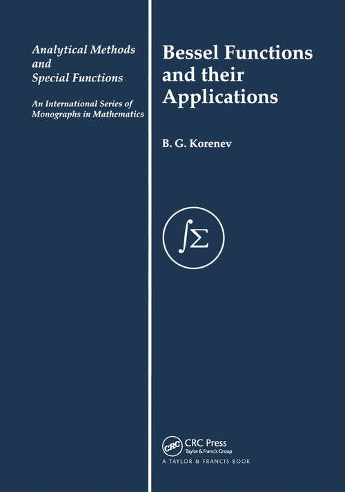 Book cover of Bessel Functions and Their Applications