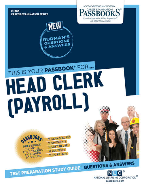 Book cover of Head Clerk (Payroll): Passbooks Study Guide (Career Examination Series: C-2009)