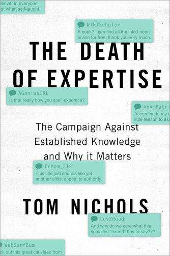 Book cover of The Death Of Expertise