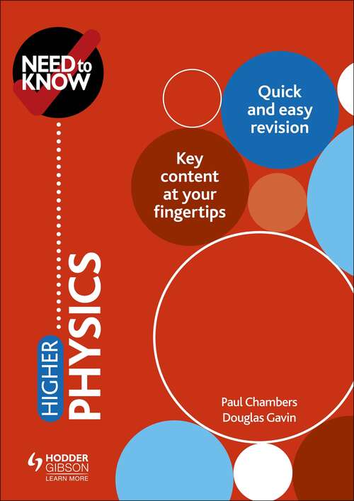 Book cover of Need to Know: Higher Physics Epub