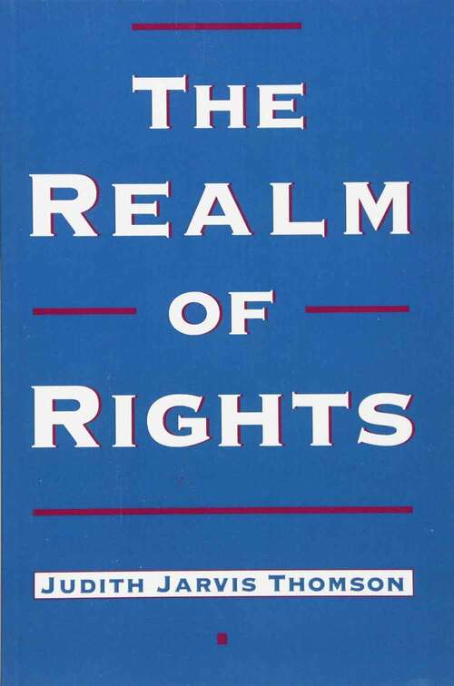 Book cover of The Realm of Rights