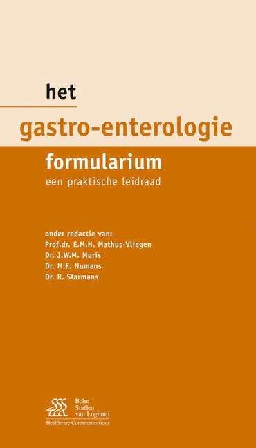 Book cover of Het Gastro-enterologie Formularium