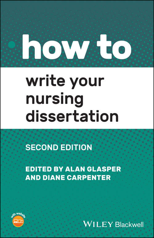 Book cover of How to Write Your Nursing Dissertation (2) (How To)