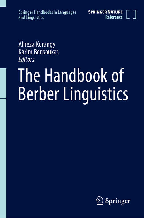 Book cover of The Handbook of Berber Linguistics (2024) (Springer Handbooks in Languages and Linguistics)