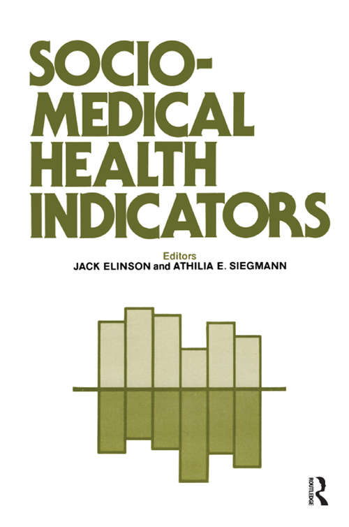 Book cover of Sociomedical Health Indicators