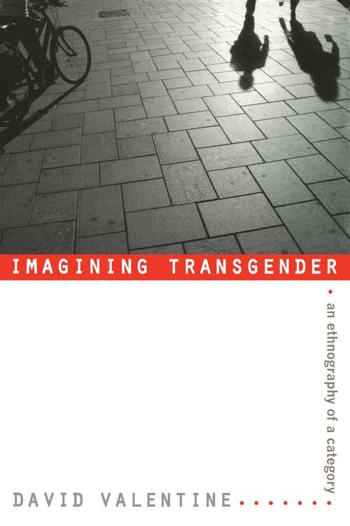 Book cover of Imagining Transgender: An Ethnography of a Category