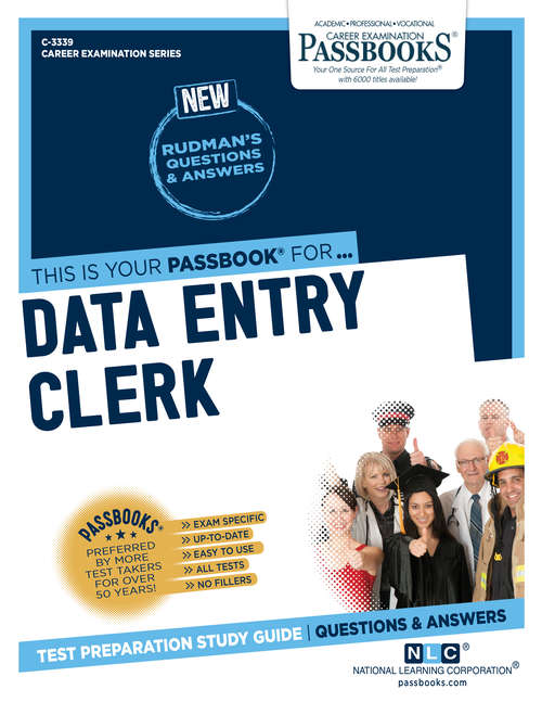 Book cover of Data Entry Clerk: Passbooks Study Guide (Career Examination Series: C-3506)