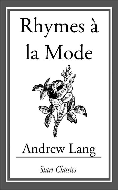 Book cover of Rhymes à la Mode