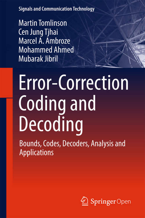 Book cover of Error-Correction Coding and Decoding