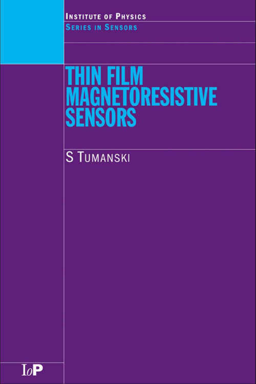 Book cover of Thin Film Magnetoresistive Sensors (1) (Series in Sensors)