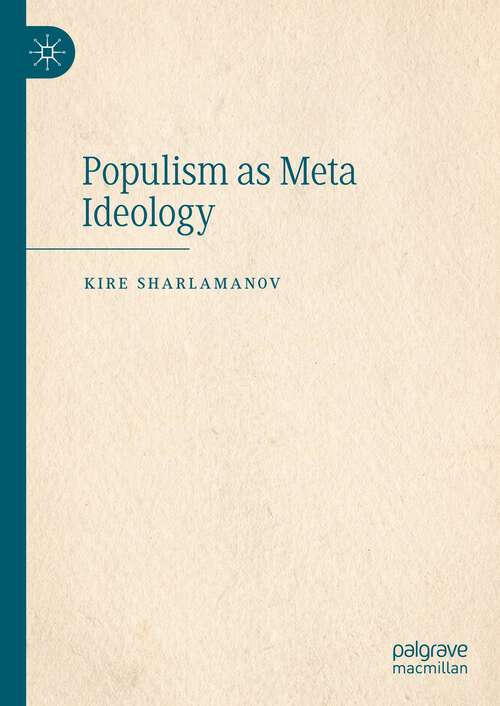 Book cover of Populism as Meta Ideology (1st ed. 2022)