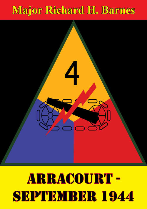 Book cover of Arracourt - September 1944