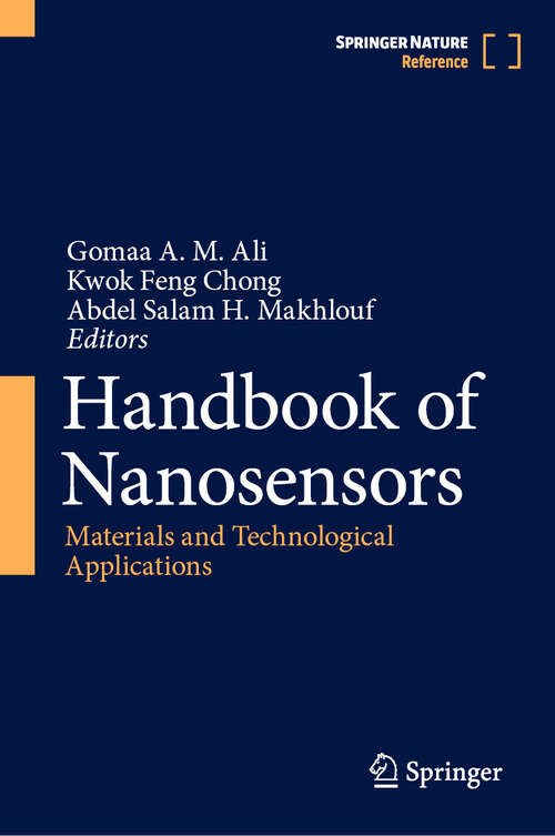 Book cover of Handbook of Nanosensors: Materials and Technological Applications (2024)