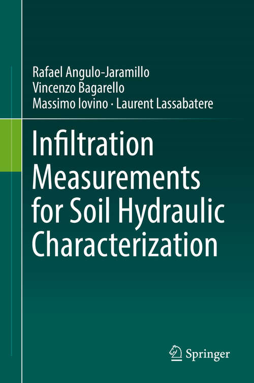 Book cover of Infiltration Measurements for Soil Hydraulic Characterization