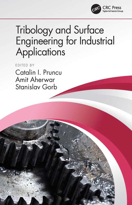 Book cover of Tribology and Surface Engineering for Industrial Applications