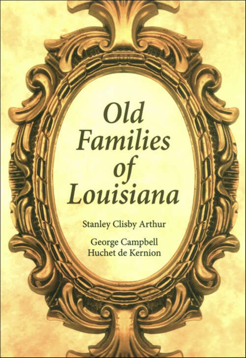 Book cover of Old Families of Louisiana