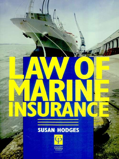 Book cover of Law of Marine Insurance