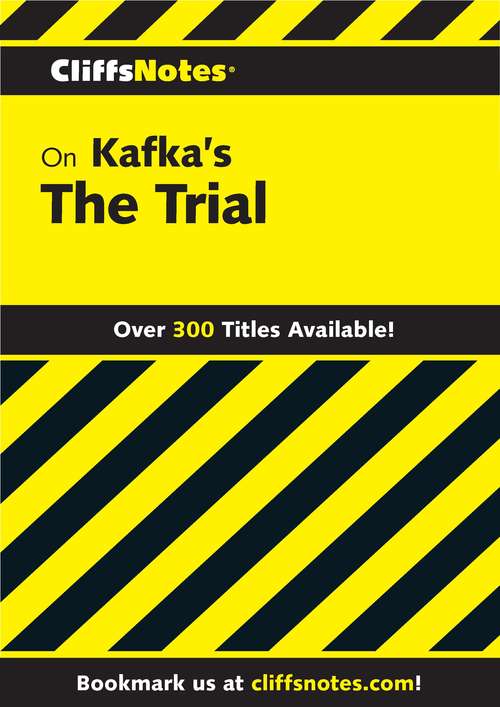 Book cover of CliffsNotes on Kafka's The Trial (Cliffsnotes Ser.)