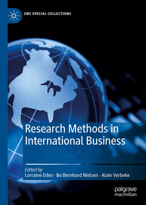 Book cover of Research Methods in International Business (1st ed. 2020) (JIBS Special Collections)