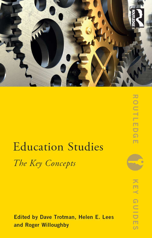 Book cover of Education Studies: The Key Concepts (Routledge Key Guides)