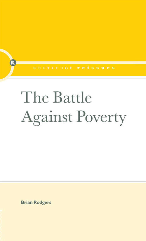 Book cover of The Battle Against Poverty (Routledge Library Editions)