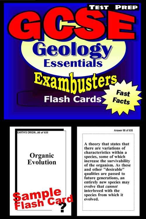 Book cover of GCSE Test Prep Flash Cards: Geology (Exambusters GCSE Workbook #1)