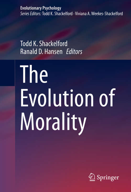 Book cover of The Evolution of Morality