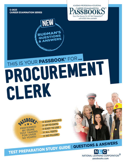 Book cover of Procurement Clerk: Passbooks Study Guide (Career Examination Series)