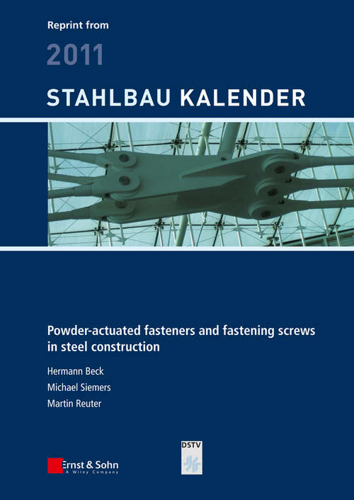 Book cover of Powder-actuated Fasteners and Fastening Screws in Steel Construction